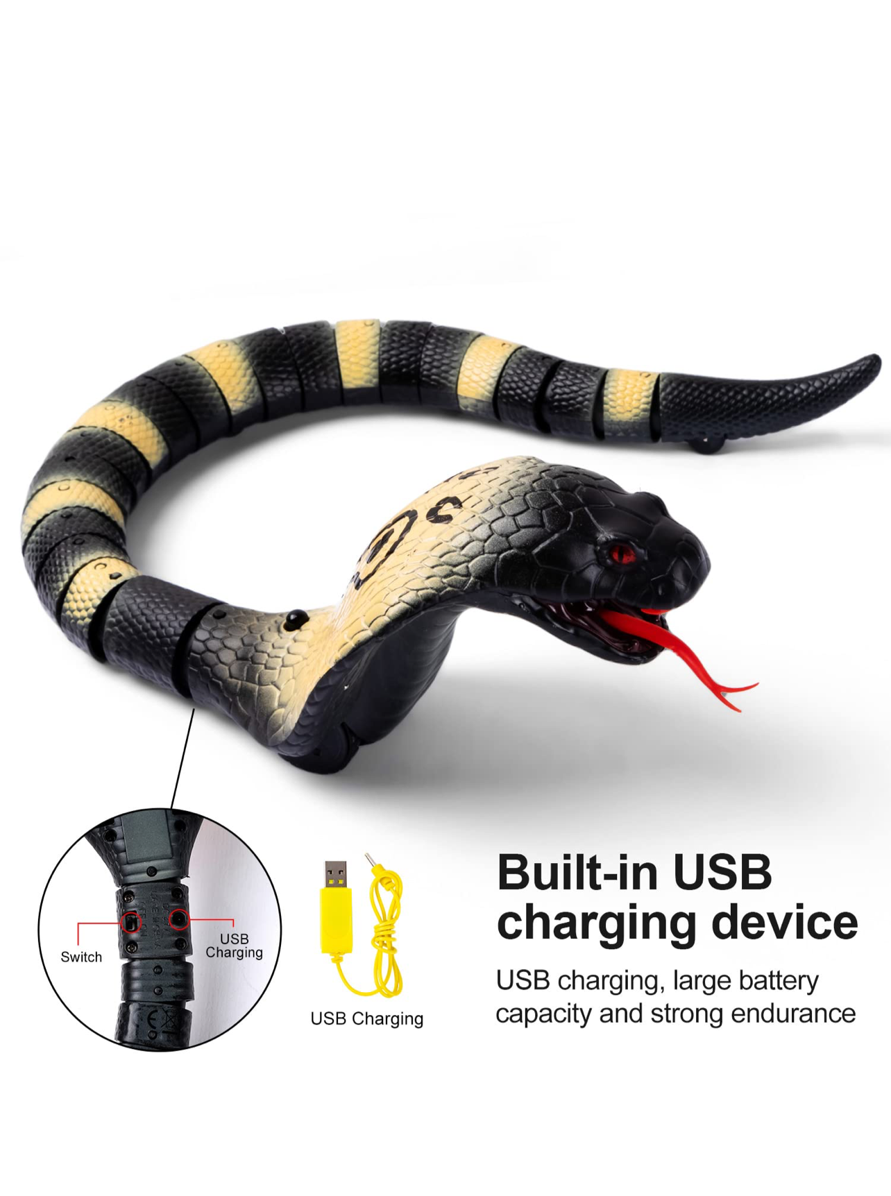 Realistic Prank Cobra Snake rc