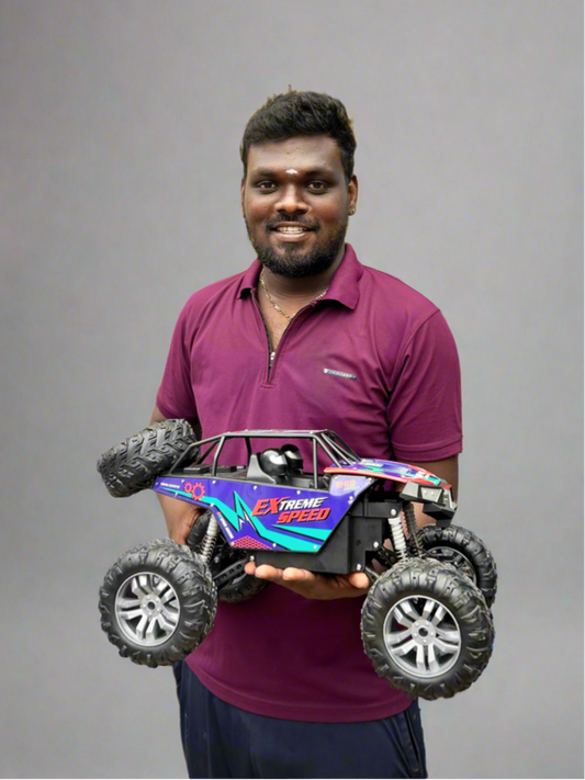 Jumbo Monster Truck with Realistic Sound 4WD Rock 
Jack Royal 1:8 Scale RC Car Buggy Remote Control Car Off Road Crawler