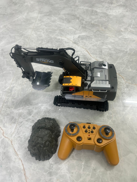 Rc JCB Excavator 1:16 Scale | 2.4Ghz | Metal Digging Head | Light & Sounds | Horn | Demo mode | Smoke Sprayin
