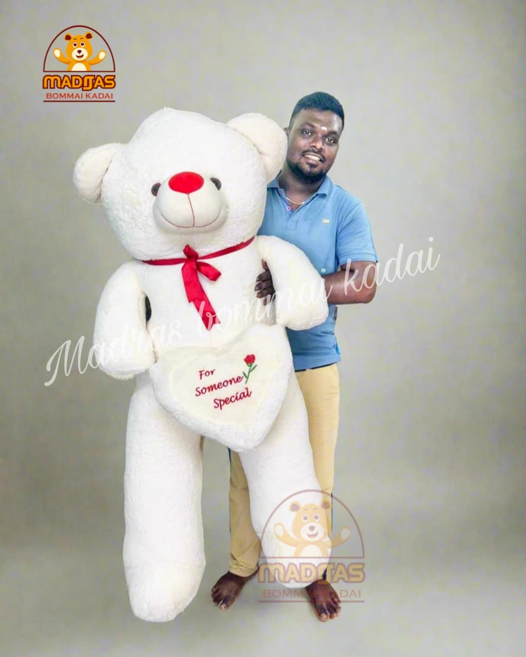 5 Feet Heartin Teddy Bear