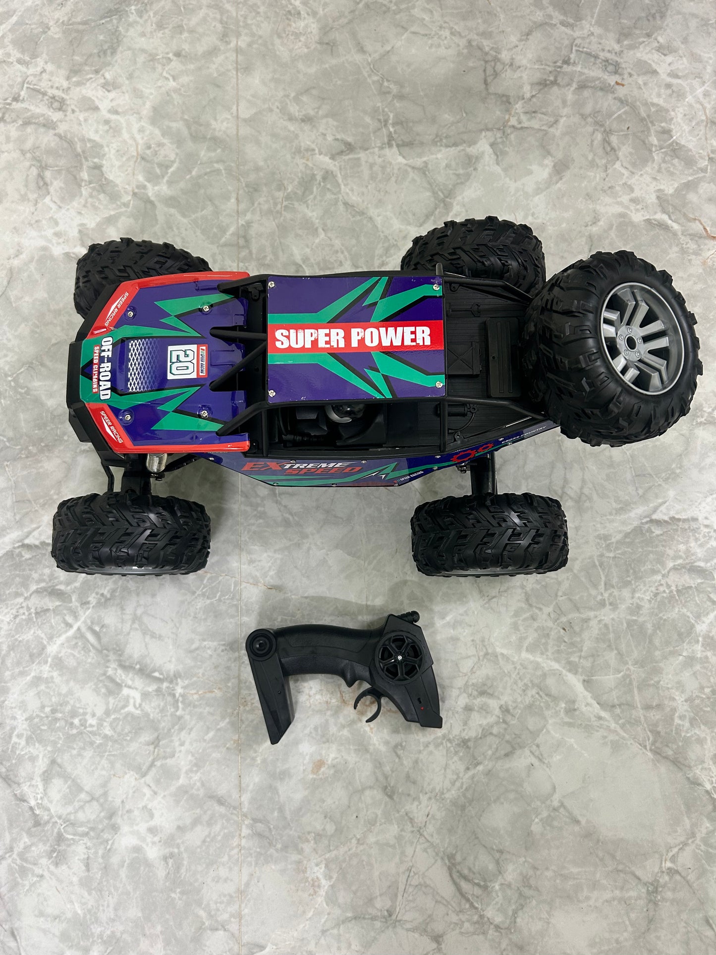 Jumbo Monster Truck with Realistic Sound 4WD Rock
Jack Royal 1:8 Scale RC Car Buggy Remote Control Car Off Road Crawler