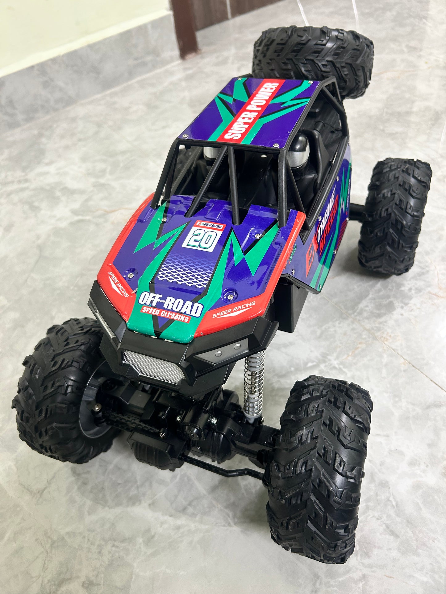 Jumbo Monster Truck with Realistic Sound 4WD Rock
Jack Royal 1:8 Scale RC Car Buggy Remote Control Car Off Road Crawler