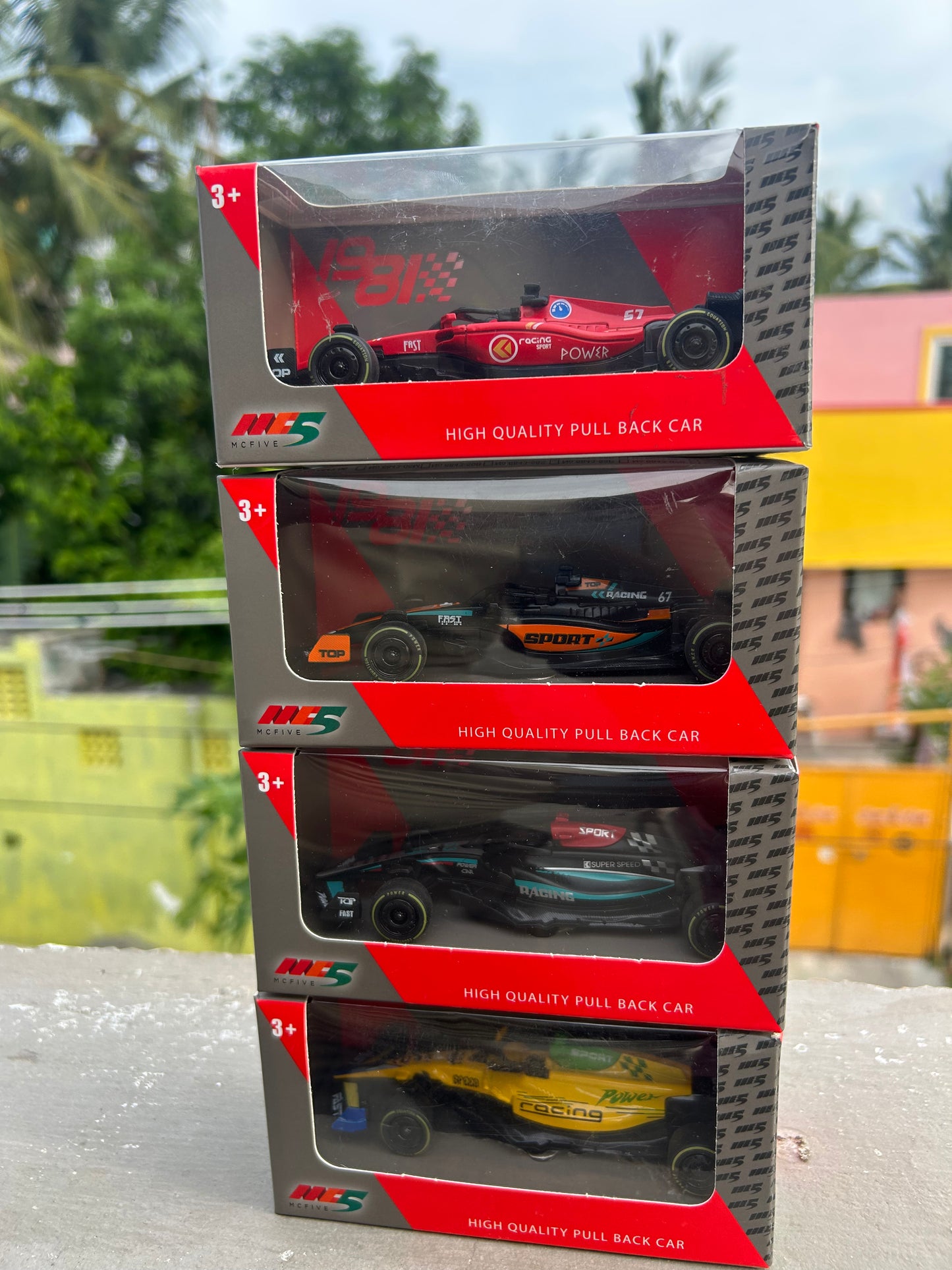 F1 diecast (pack of 4) cars
