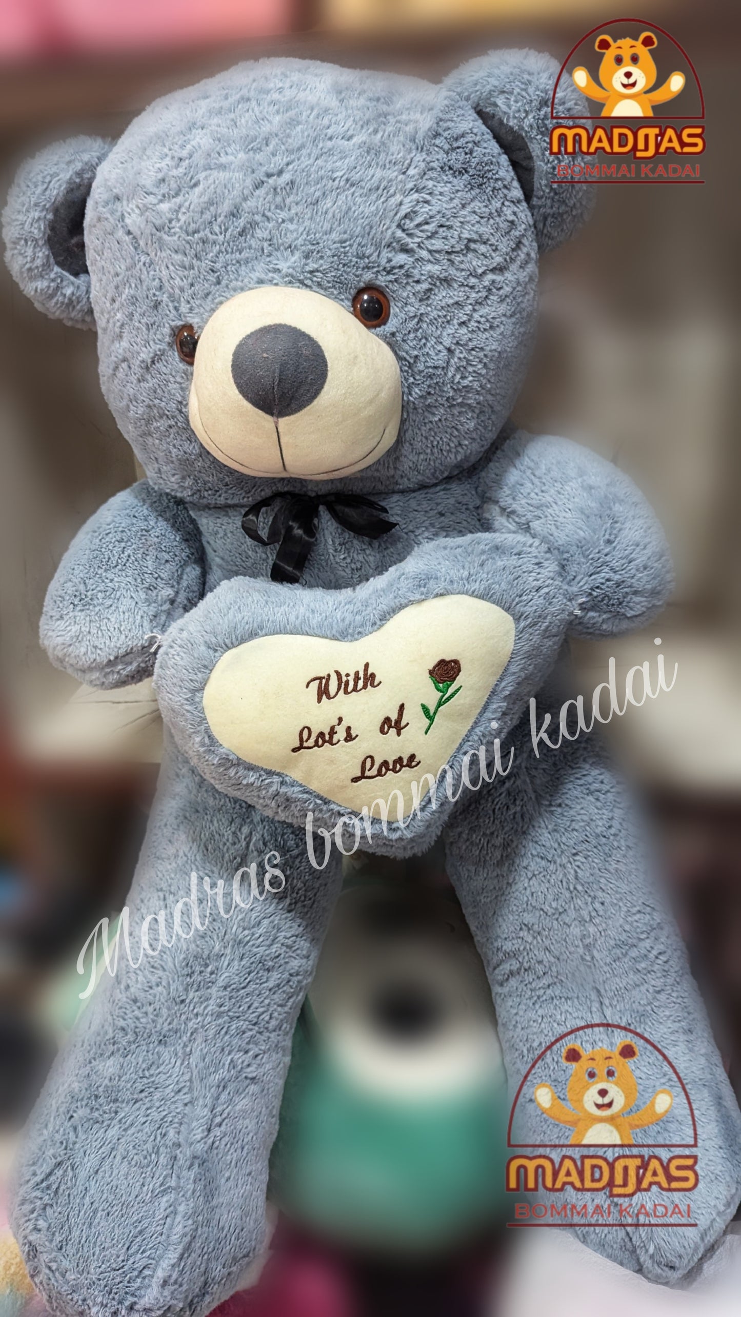 3 Feet Heartin Teddy Bear