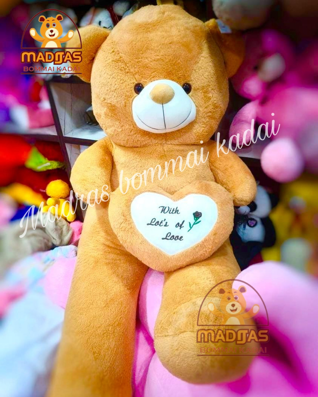 5 Feet Heartin Teddy Bear