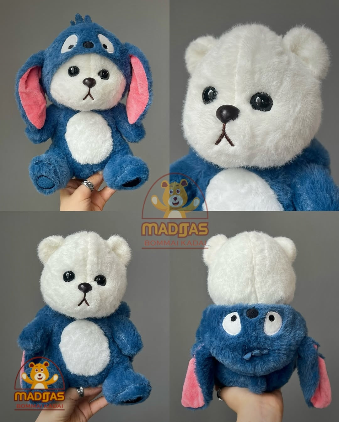 Blue hoodie teddy bear