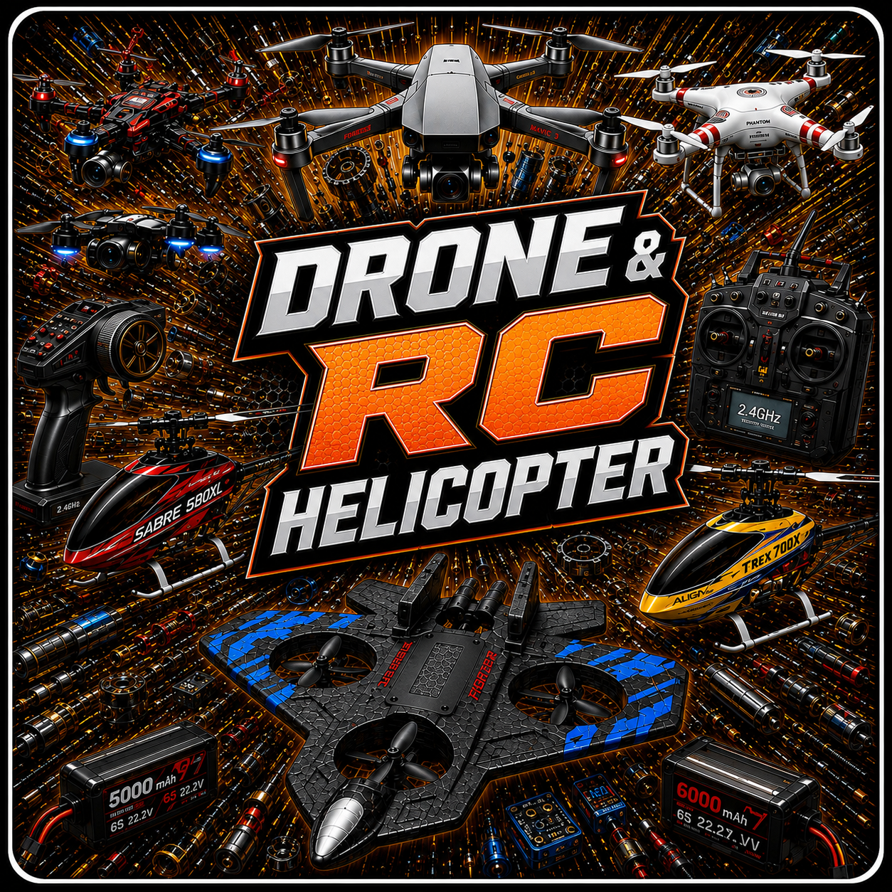 Drone & RC helicopter