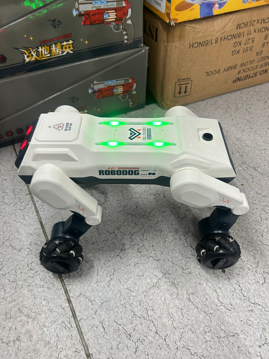 Intelligent Robot dog , 360° rotation, LED light, sensor smoke effect