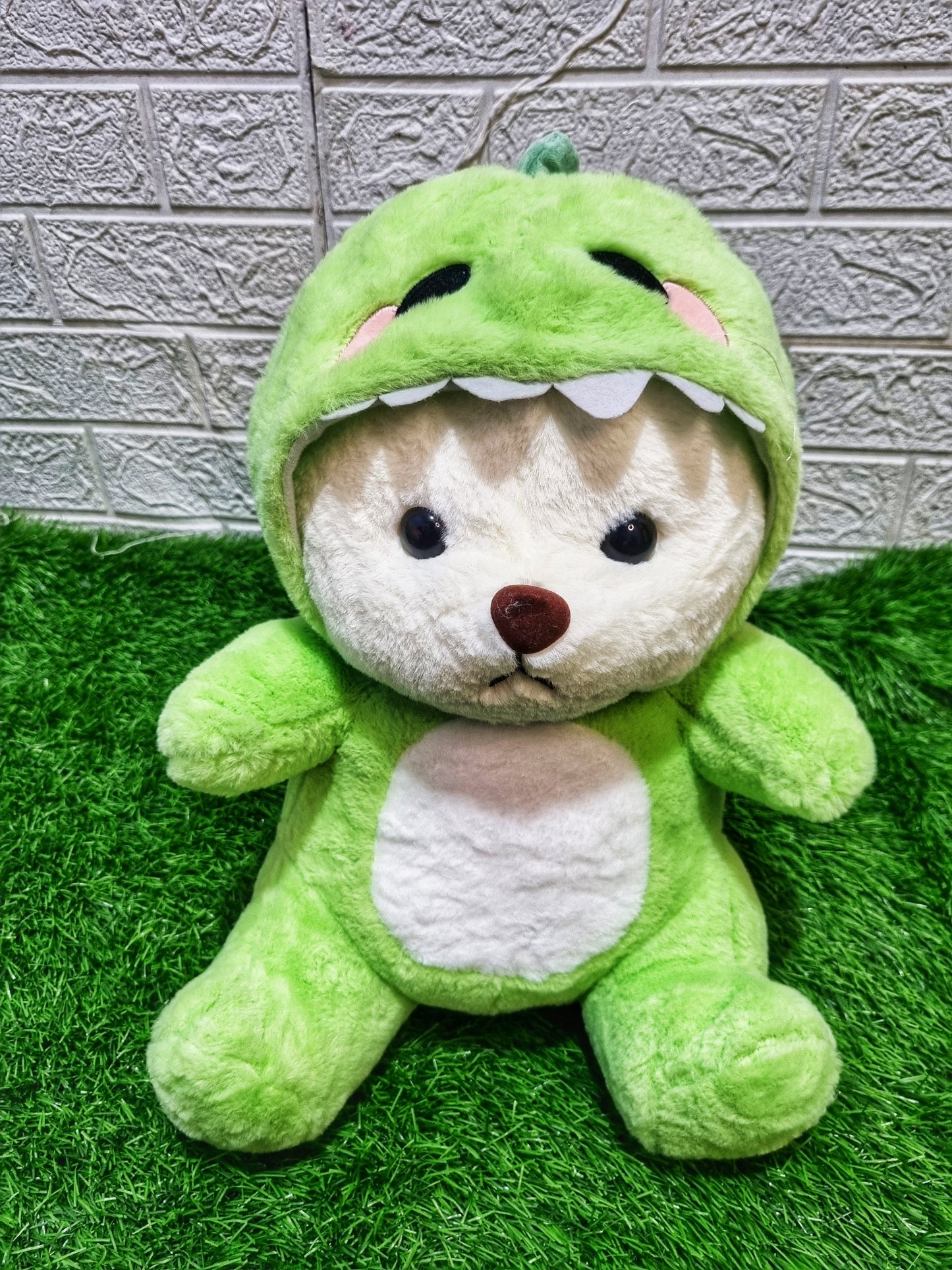 Green Hoodie Teddy Bear