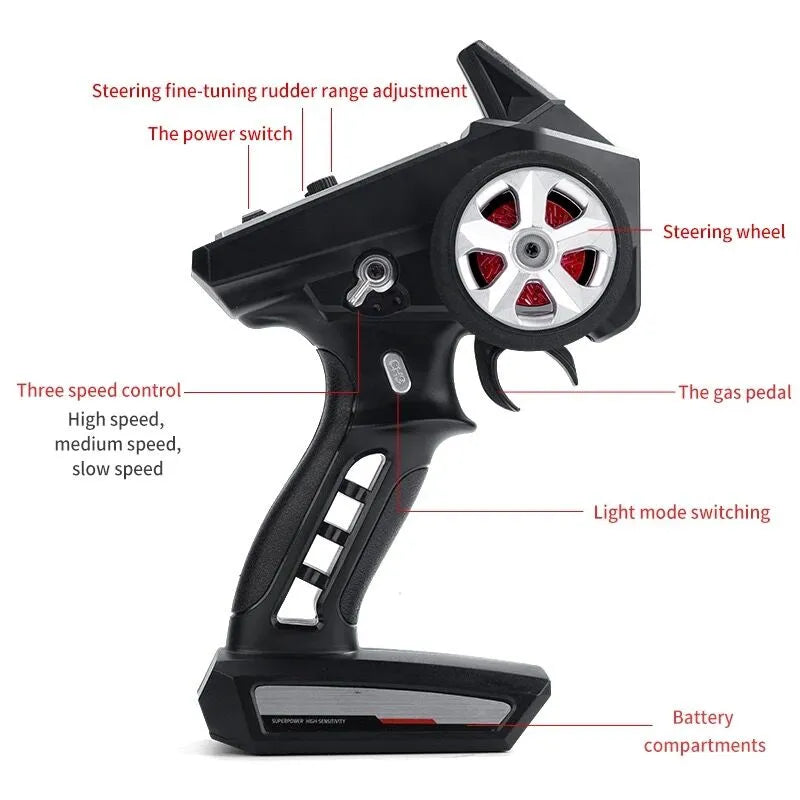 Hurricane Rc car 4x4 Drift Car | 50KM Speed | 1:16 SUCHIYU SCY16303