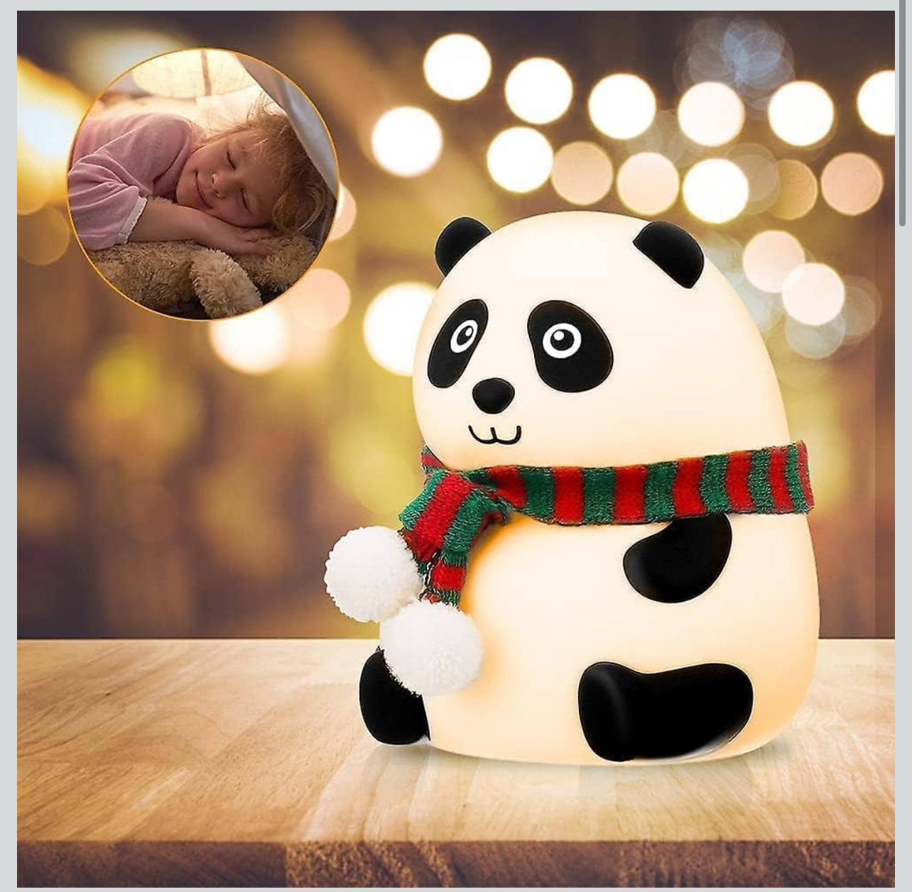 Silicone Panda Lamp