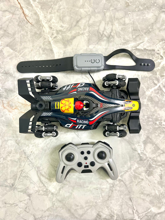 F1 4WD RC Drift Car with Smoke Spray & LED Lights