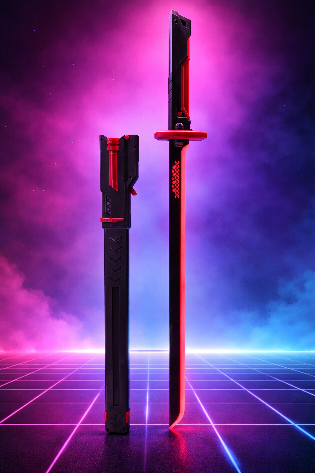 Sparkblade LED Katana with Smoke & Spark Effects – 7-Color Illuminated Blade with Sound Effects | Anime-Style Cosplay Sword for Roleplay, Halloween, Parties & Collectors