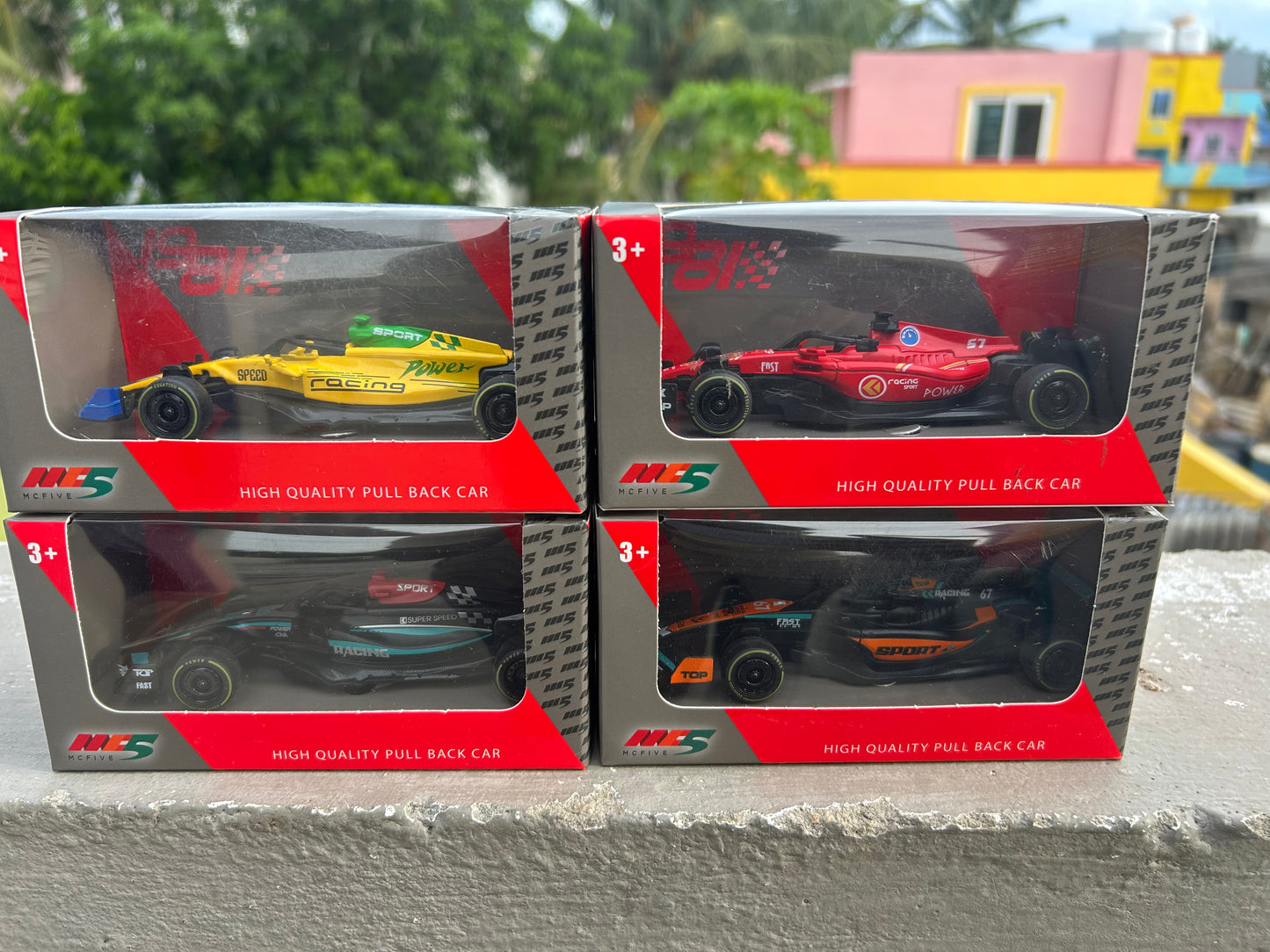 F1  diecast (pack of 4) cars