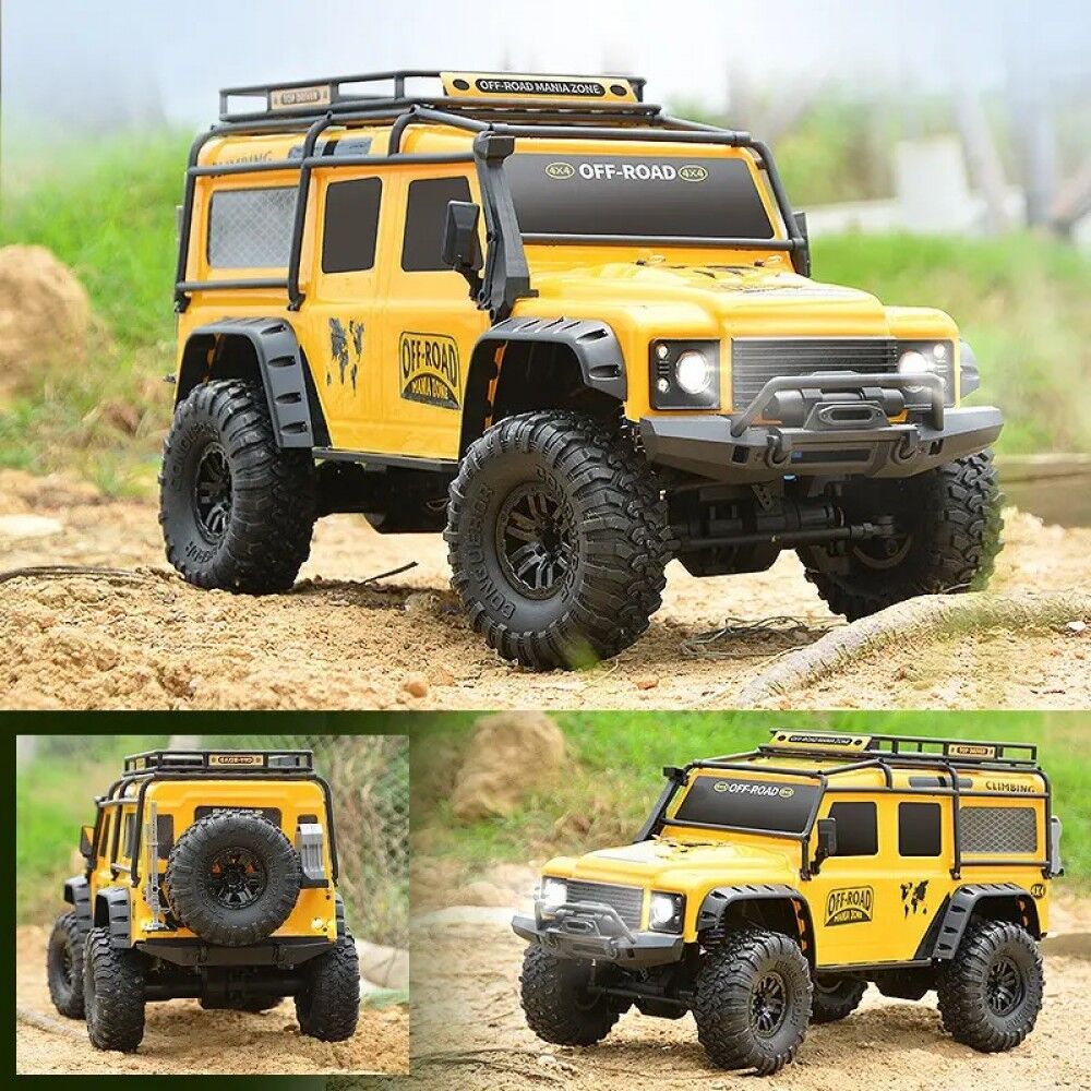 Hobby Grade   RC Cars Remote Control Truck RC Rock Crawler 1:16 2.4G 4WD RTR All Terrain Hobby Off Road Truck Racing Vehicle with LED Lights