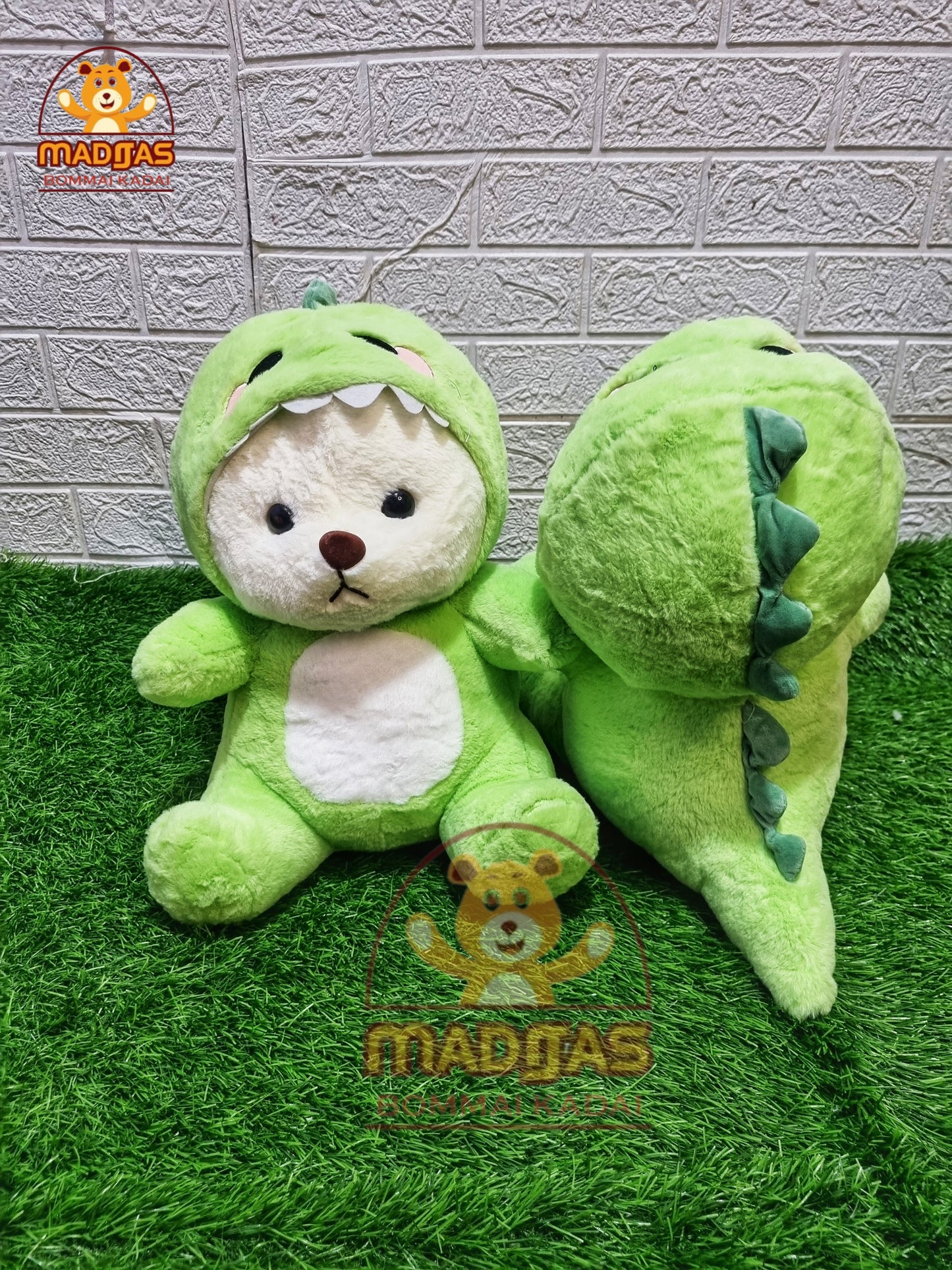 Green Hoodie Teddy Bear