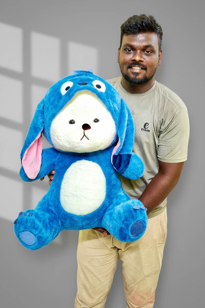 Blue hoodie teddy bear