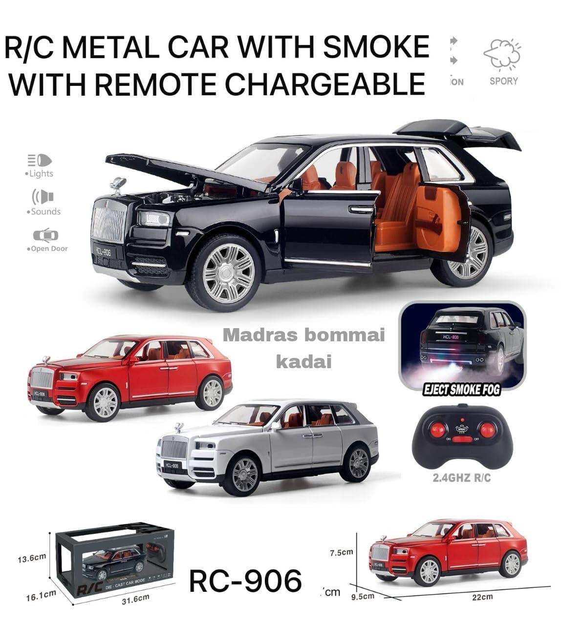 Rolls-Royce Diecast metal Remote car